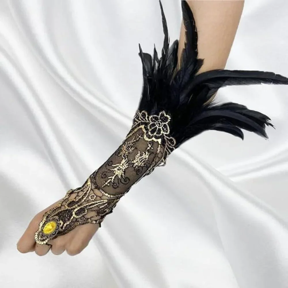 Steampunk Lace Gloves